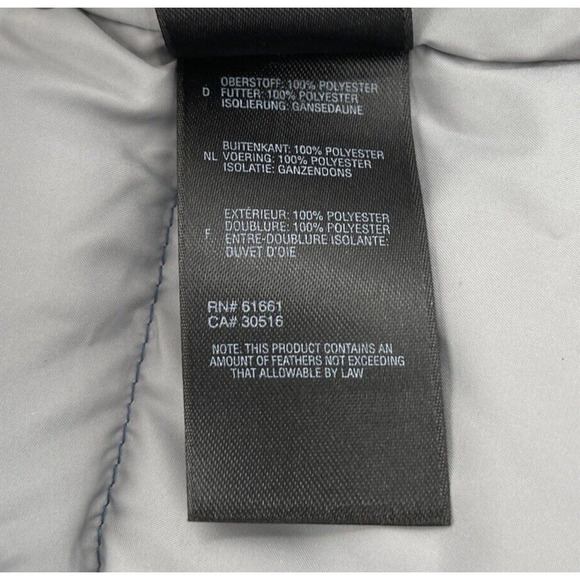 The North Face 700 Down Fill Ombre Puffer Vest Womens Small Blue - Picture 5 of 10